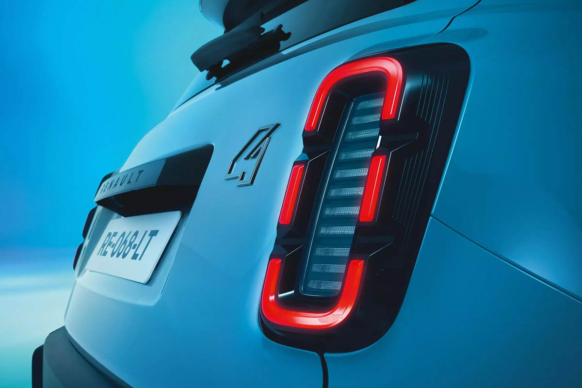 Renault R4 E-Tech, Rückleuchten