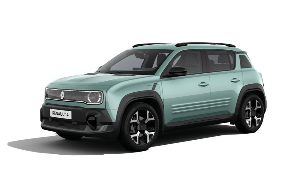 mintgrüner Renault 4 E-Tech
