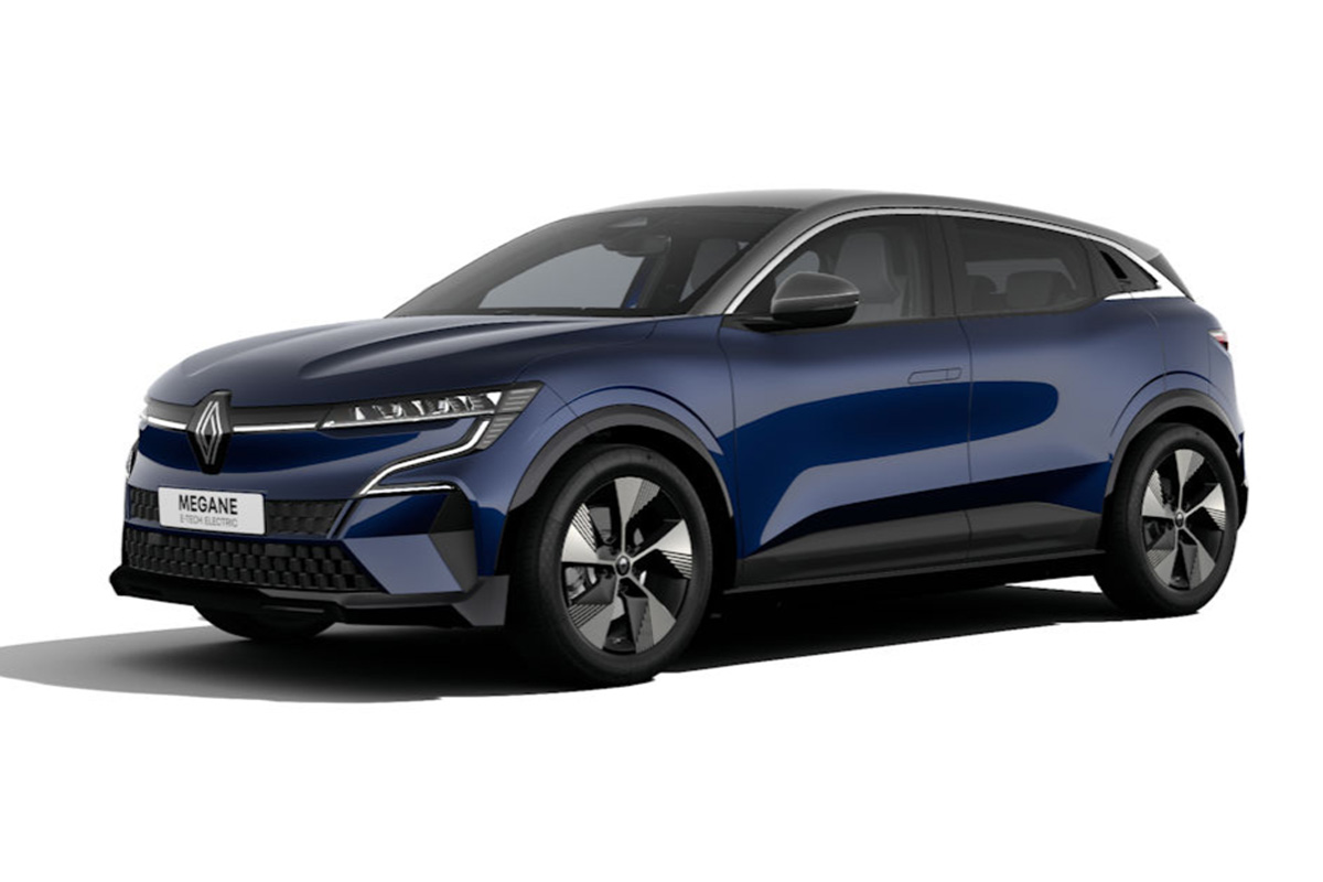 Dunkelblauer Renault Megane E-Tech
